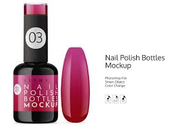 New Nail Polish Bottles Mockup In 2020 Nail Polish Bottles Bottle Mockup Nail Polish