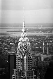 Black And White Nyc Background Chrysler Building From Empire State Building With Queens In The Background Black White Film Photograph Chrysler Building New York Buildings Empire State Building