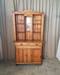 a solid oregon pine kitchen dresser