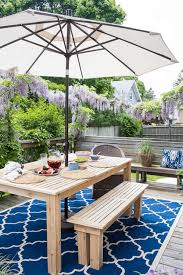 Beacon park brown 48 in. 17 Homemade Outdoor Dining Table Plans You Can Diy Easily