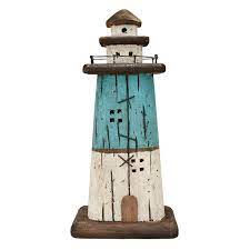 You can get a beautiful lighthouse base in 14 plus custom colors. Breakwater Bay Wood Lighthouse Decor Nautical Beach Table Top Lighthouse Figurine Rustic Lighthouse Centerpiece Home Decor Mediterranean Style Lighthouse Bathroom Decor Wayfair