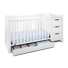 Graco Remi 4 In 1 Standard Convertible Crib And Changer Combo With Storage In 2020 Crib With Changing Table Convertible Crib Cribs