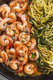 10 Minute Lemon Garlic Butter Shrimp With Zucchini Noodles Recipes Healthy Recipes Cooking Recipes