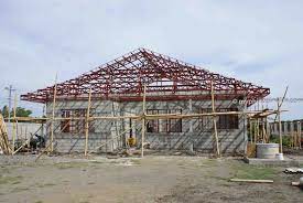 Has low pitched roof which is either hip or gable; Our Philippine House Project Roof And Roofing My Philippine Life