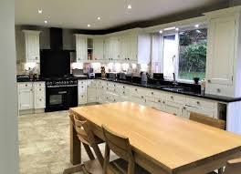 hand painted oak kitchen in collingham