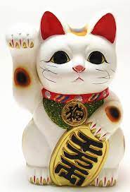 beckoning hand invites economic fortune maneki neko manekineko luckycat koban maneki neko lucky cat neko