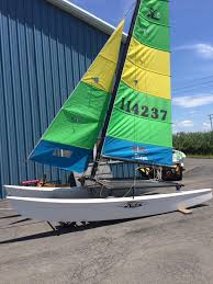 This old hobie cat was wrecked in a storm so converted it into and electric. 2014 Hobie Cat Sailboat Hobie 16 For Sale In Central Square Ny South Bay Sail And Kayak Central Square Ny 315 438 8915