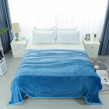 Most new weighted blankets on the market that are mass produced in china have removable duvet covers. Piccocasa Super Soft Flannel Fleece Bed Blankets King Size 87 X94 Light Blue Walmart Com Walmart Com