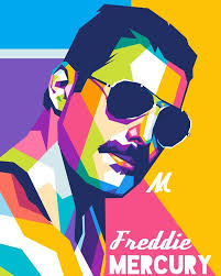 Freddie Mercury Legendary Poster Print By Namrahc Kunatip Displate In 2021 Pop Art Posters Wpap Art Pop Art Portraits