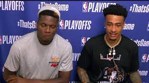 We did not find results for: Bleacher Report On Twitter John Collins Pulled Up To His Interview Wearing A Shirt Of Him Dunking On Embiid