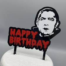 Dracula Happy Birthday Cake Topper