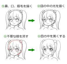絵 おしゃれまとめの人気アイデア pinterest m g アニメの女の子のデッサン 顔 描き方 描き方