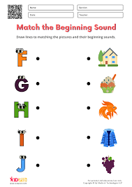 Find an extensive list of the kind of noteworthy words you may be looking for right here. Match The Beginning Sound Phonics Worksheets For Kindergarten Kidpid