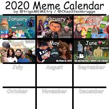 Trigomemetry En Twitter Here S The Updated Meme Calendar