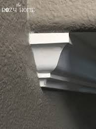 Check out the transformation crown molding is an elegant addition to any room. Diy Stacked Crown Moulding End Caps The Rozy Home