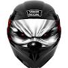 Stickers for helmet (design pack) (karting, motorsport) neon vinyl edition. 1