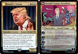 The gathering is a card game that started in the 1990s and remains popular today. Non Sport Trading Cards Accessories Donald Trump Collectible Trading Card Magic The Gathering Collectibles