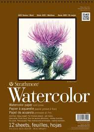 Amazon.com : Strathmore 440-1 STRATH W.COLOR 400 9X1212SHT 130LBSPIRL, 140  lb-9 X 12 in, Multicolor, 12 Sheets : Watercolor Paper : Arts, Crafts &  Sewing