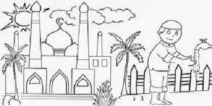 Download 31 gambar mewarnai anak muslim oleh. Mewarnai Masjid Untuk Anak Tk Nusagates