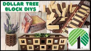 ‪Tumbling Blocks Into STUNNING Decor | Dollar Tree DIY | Wood Crafts -  YouTube‬‏