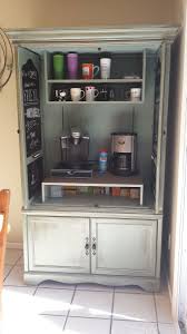 35 Diy Mini Coffee Bar Ideas For Your Home 19 Armoire Repurpose Repurposed Furniture Armoire Bar