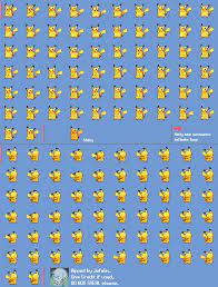 025 Pikachu Male Video Game Sprites Sprite Pikachu