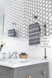 Because of their length, it's best that they're mounted on the longest wall in the bathroom. Must Have Bathroom Measurements Towel Bar Height Toilet Paper Holder Height More Driven By Decor Bathroom Hand Towel Holder Hand Towels Bathroom Top Bathroom Design