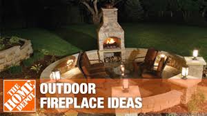 Yo can emulate these rustic fireplaces and share in pinterest. Outdoor Fireplace Ideas The Home Depot