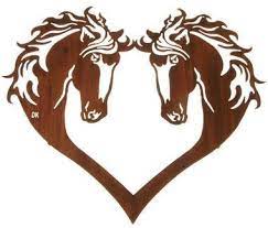 Horse Head Heart 28 Inch Western Metal Wall Art Rustic Metal Wall Art Metal Tree Wall Art Horse Wall Art