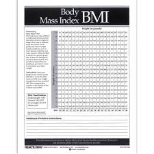 Body Mass Index Bmi Tear Pad Health Edco