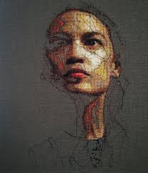 Today: Sterling Ruby is an American artist who works in a large variety of  media including ceramics, painting, drawing, collage, sculpture and video.  Often, his work is presented in large and densely