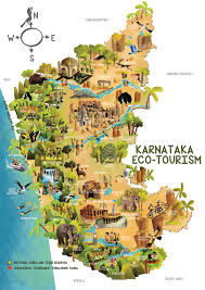 1 maps site maps of india. Green Humour Karnataka Ecotourism Map