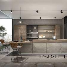 A glossy subway tile backsplash ties the room together. China Gray Tile Floor Living Room 60 60cm Cement Rustic Porcelain Wall Tiles Kitchen Bathroom China Foshan Tile Factory Jinduo Ceramic Tiles