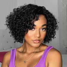Water Curly Wigs Human Hair Glueless Lace Wigs