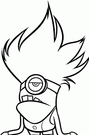 Evil Minion Happy Colorring Page Minion Drawing Minion Sketch Evil Minions
