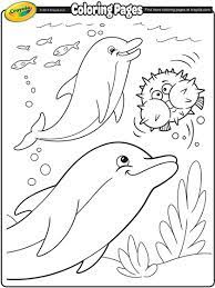 If your child loves interacting. Dolphins Coloring Page Crayola Com