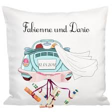 Personalisiertes Kissen Hochzeitsauto Fur Geldscheine Turkis Personliche Hochzeitsgeschenke Geldgeschenke Zur Hochzeit Auto Hochzeit Kissen Hochzeitsauto