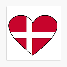 Denmark Flag Danish Flag Love Denmark Heart Flag Dannebrog Gifts By Gracetee Redbubble Denmark Flag Danish Flag Danish Gift