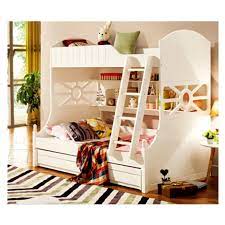 Add a matching nightstand from the modern kids furniture collection for extra storage space. White Children Bedroom Furniture Kids Double Deck Bunk Bed Bedroom Sets Aliexpress