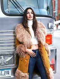 Lily Aldridge Takes On 70s Inspired Fall Trends For The Edit 70s Inspired Fashion Fashion Editorial Fashion