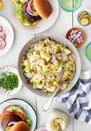 Fresh parsley, garlic, hard boiled eggs, salt, fat free sour cream and 7 more old fashioned potato salad gluten free and off the beaten path thick cut bacon, fresh parsley, apple cider vinegar, celery, hard boiled eggs and 5 more Best Potato Salad Recipe Love And Lemons