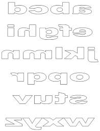 Get this free complete set of large printable block letters for learning the alphabet. Free Printable Block Letters Letter Stencils Printables Letter Reversals Block Lettering