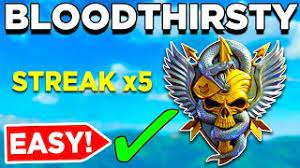 What is bloodthirsty in cod. How To Get Easy Bloodthirsty Medals In Cold War Get 5 Kills Without Dying Fast Youtube