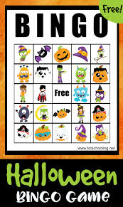 · the teacher draws a card from a bowl or a shuffled pile of cards, and reads . Halloween Bingo Game Totschooling Toddler Preschool Kindergarten Educational Printables