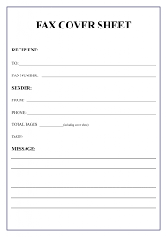 10 Free Blank Fax Cover Sheet Template Printable
