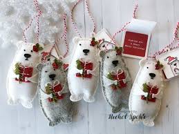 Handmade Holiday 2018 Felt Bear Hugs Plush Ornaments Giveaway Felt Crafts Christmas Felt Christmas Ornaments Felt Christmas Decorations