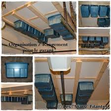 Stunning 30 Smart Garage Organization Ideas Garage Ceiling Storage Ceiling Storage Garage Storage Solutions