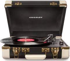 From our stylish line of record players, to our newest series of high fidelity turntables, we're working to bring new life to a classic medium. Amazon Com Crosley Cr6019a Bk Executive Portable Usb Turntable Black Home Audio Theater