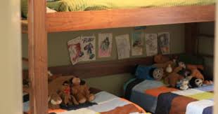 How To Fit 3 Boys In One Room Comfortably Diy Bunk Bed Shared Bedroom Boy Room