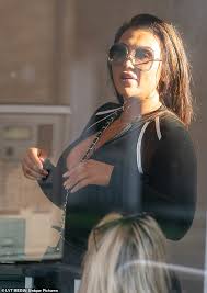 Lauren goodger leaves little to the imagination flashing her abs in lacy lingerie (image: Lauren Goodger Nearly Spills Out Of Her Plunging Catsuit As She Flaunts Her Voluptuous Curves Daily Mail Online